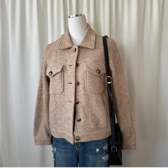 Cynthia Rowley brown Shacket wool blend size small. - Picture 3 of 8